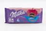 Шоколад молочный Milka с печеньем Oreo со вкусом клубники 92 гр