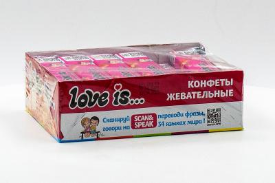 Конфеты жевательные Love is Клубника 20 гр